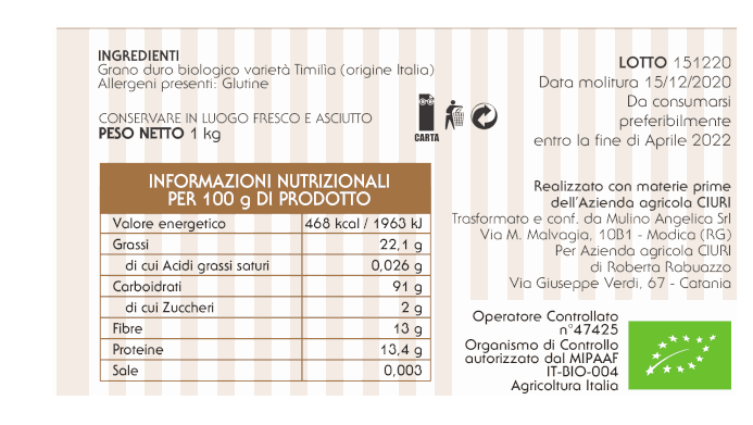 Farina di Timilia - 1kg