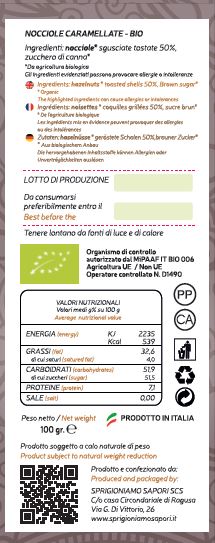 Nocciole caramellate conf. da 100 gr