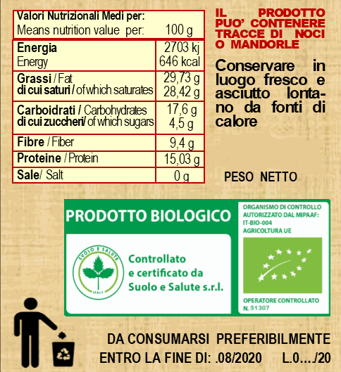 Nocciole tostate di Montalbano 500g