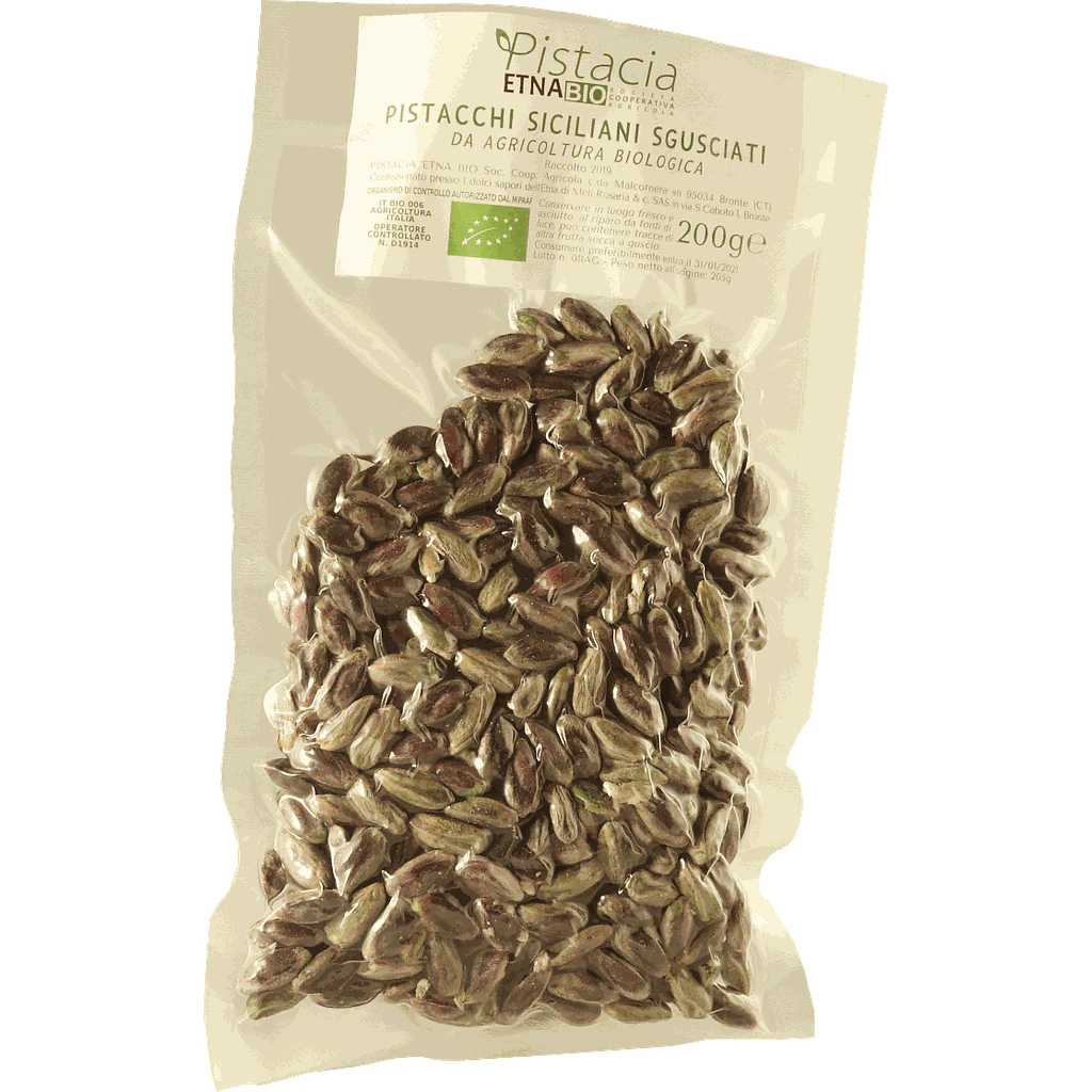 grüne Bronte Bio-Pistazien D.O.P., 200g Beutel