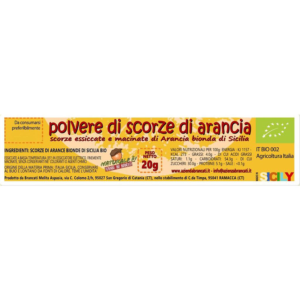 Zeste d'orange en poudre - 20 g