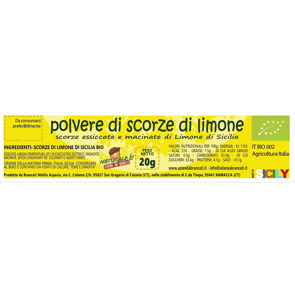 Zeste de citron en poudre - 20 g