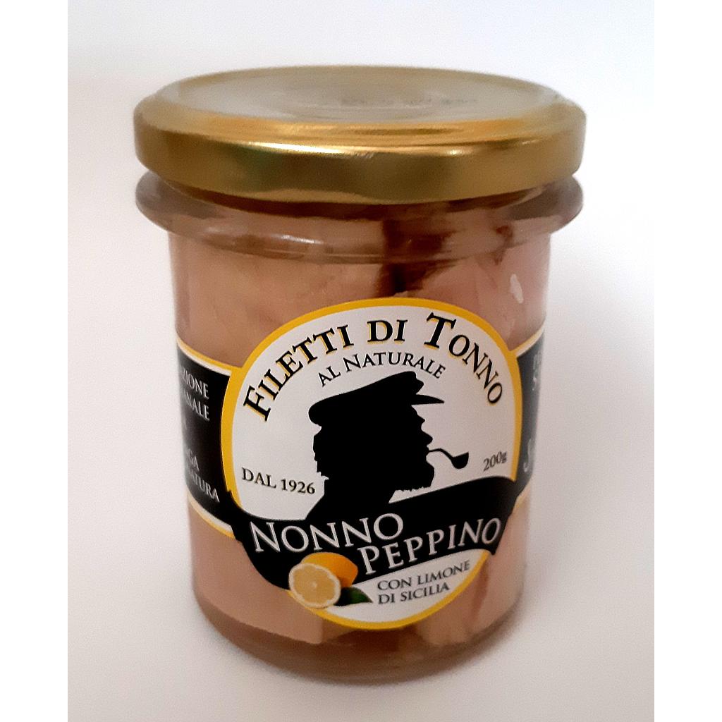 Tonno Alalunga al naturale con limoni di Sicilia - 200g