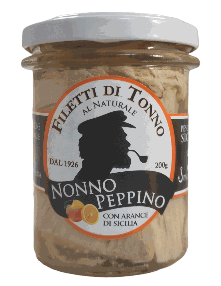 Tonno Alalunga al naturale con arance di Sicilia - 200g